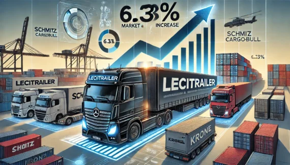 Lecitrailer lidera el mercado de remolques y semirremolques en 2024 con más de 3.700 unidades