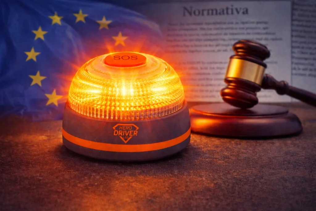 A Europa apoia o farol V16 e reforça o quadro regulamentar.